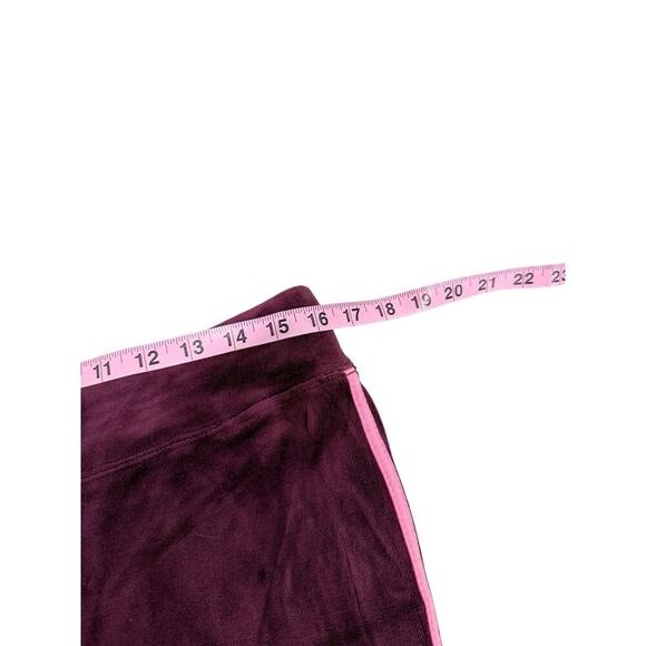 Boston Proper Burgundy Pink Velour Track Suit Set Workout Warm Up Womens Medium - Picture 8 of 14